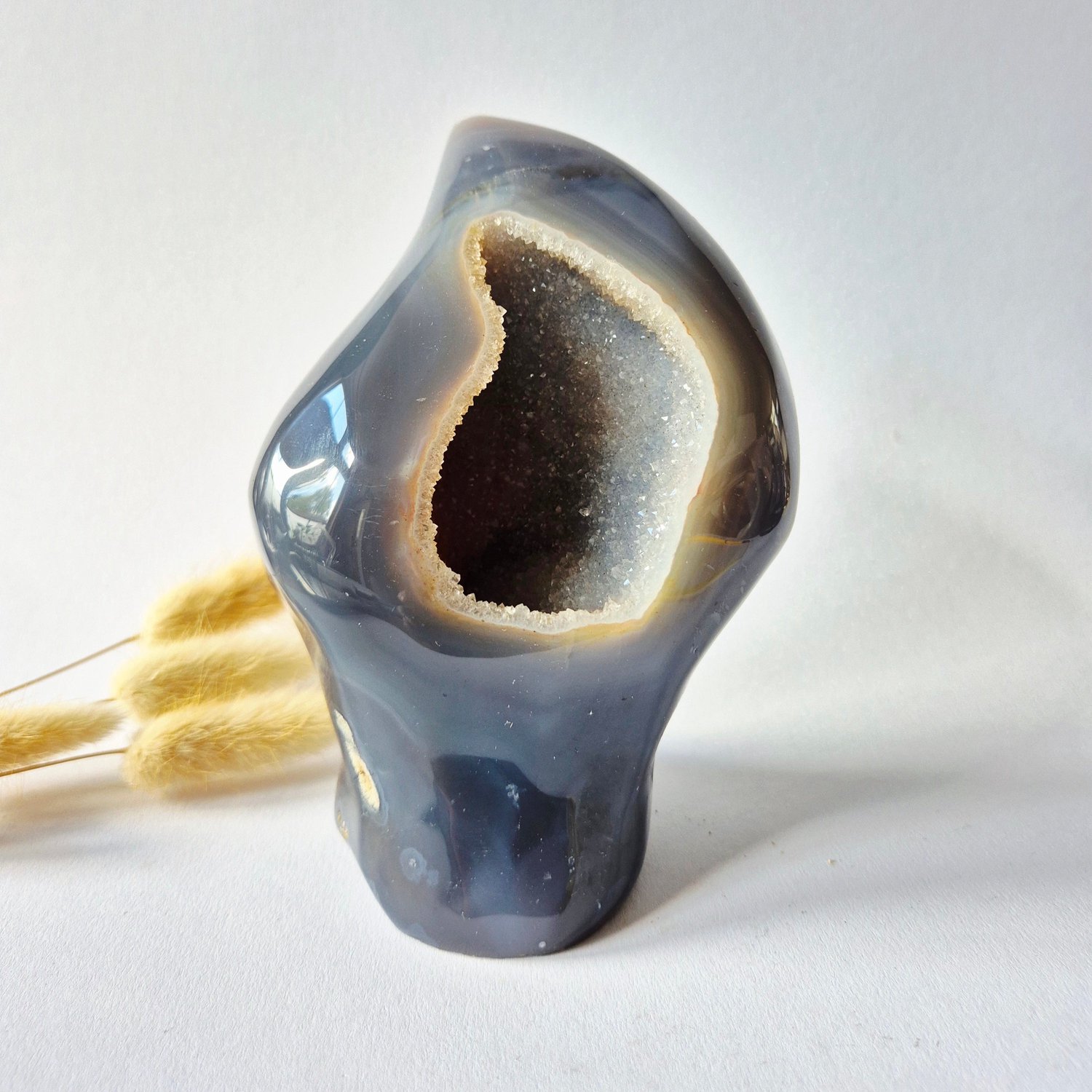 Moonlight Gemstones Druzy Agaat uit Uruguay – 1035gram | Natuurlijke Geode Edelsteen Meerkleurig