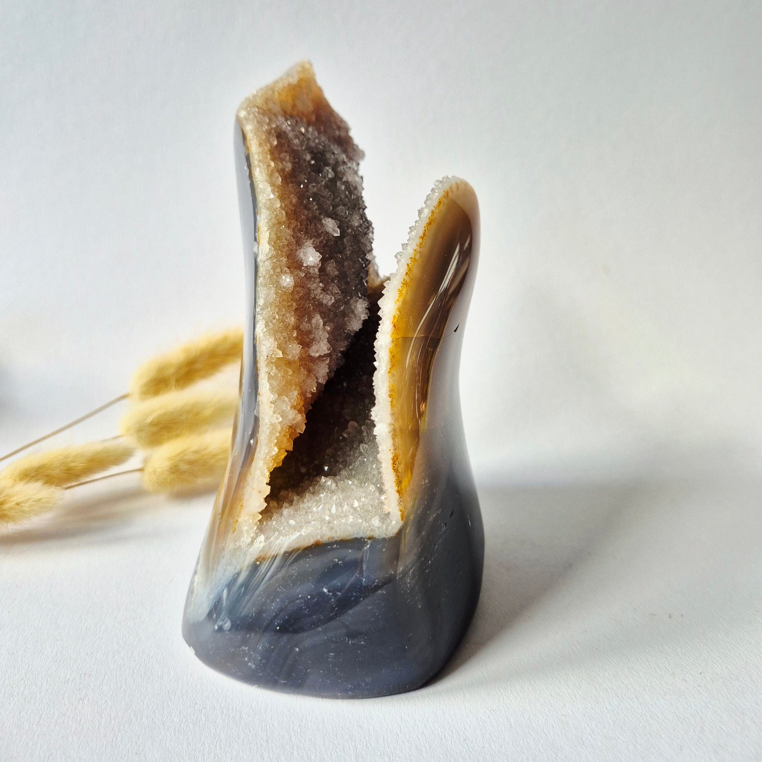 Moonlight Gemstones Druzy Agaat uit Uruguay – 1200gram | Natuurlijke Geode Edelsteen Meerkleurig