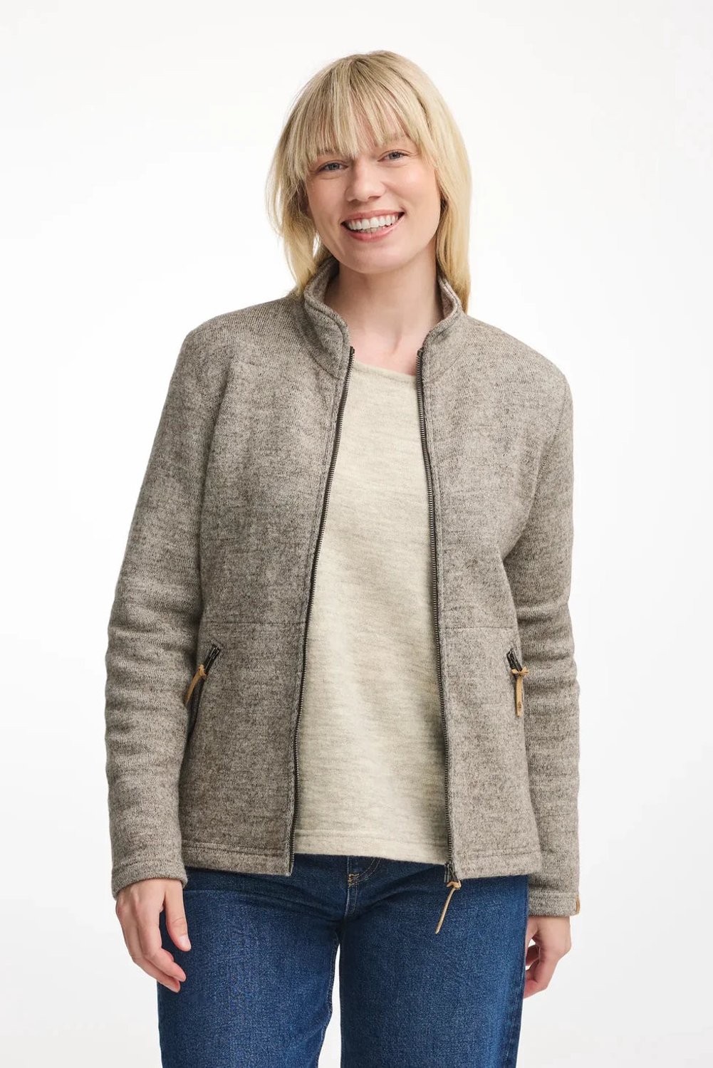 Ivanhoe NLS Twig vest met rits dames Bruin