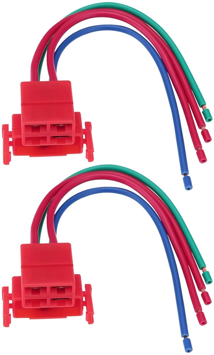 2 stks 12 V 4 Pin Starter Magneetventiel Relais Plug Harness Plug Draad Lengte 14cm Compatibel met Honda CBR 600 900 929 954 1000 1100XX 1000F