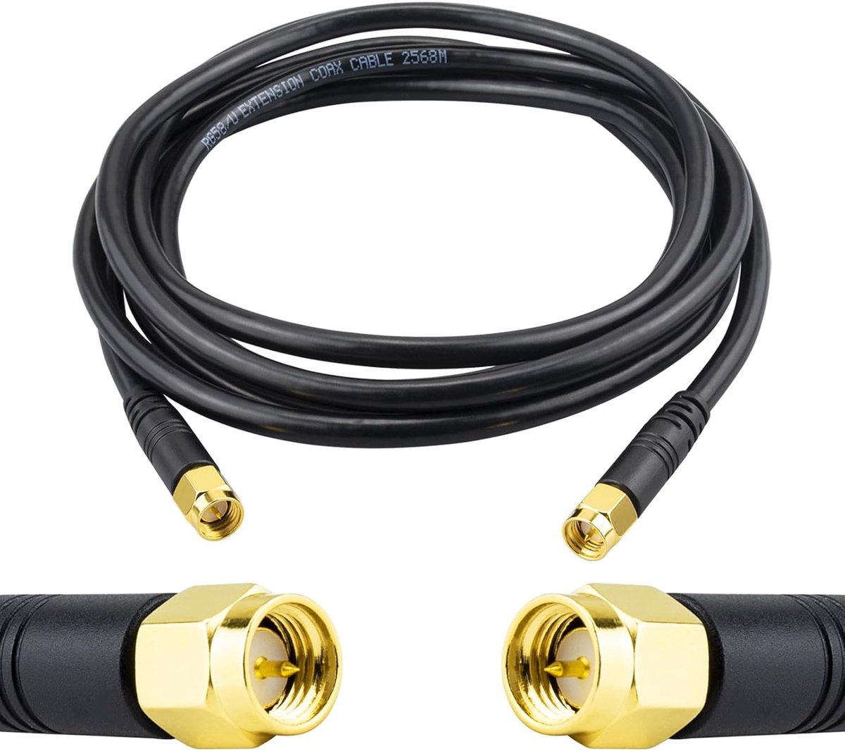 3M SMA stekker naar stekker kabel RG58 coaxkabel