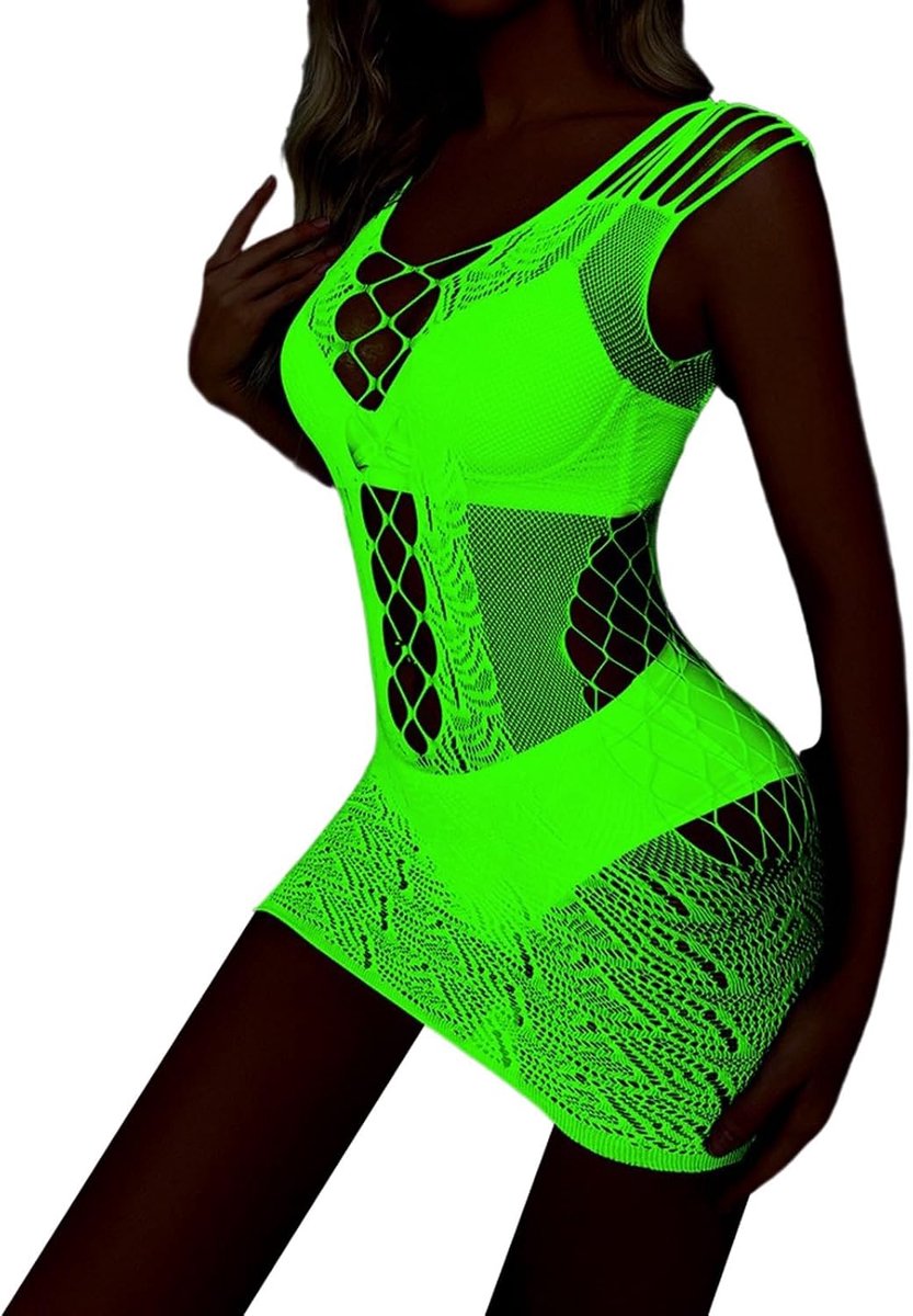 Sexy dameslingerie, uitgeschakeld, babydoll, kant, body, satijn, transparant, geraffineerd, zacht, dun, verstelbare bandjes, blote rug, Valentijnsdag, A17