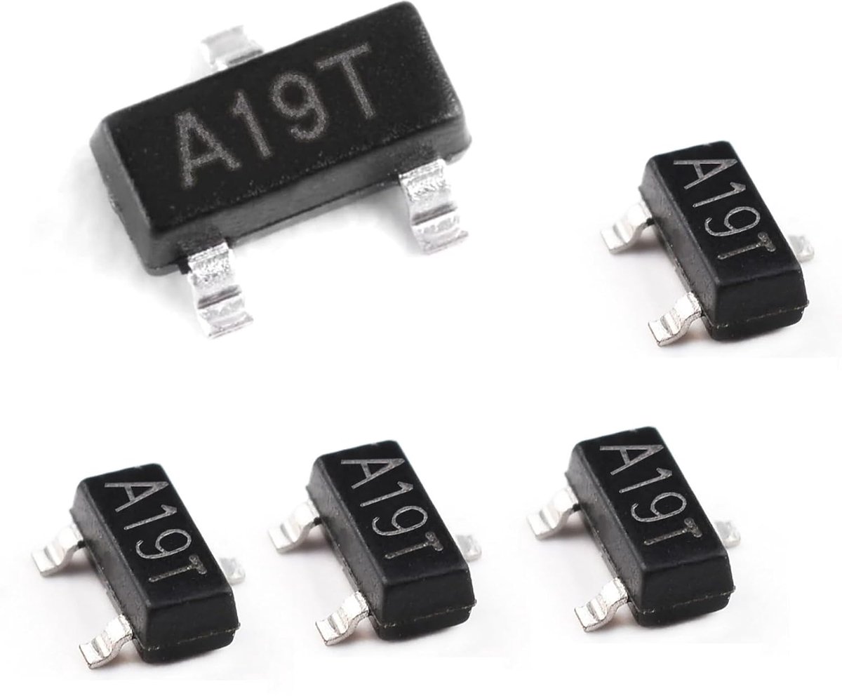 100 stuks AO3401 P-kanaals MOSFET transistor SOT-23, 30 V 4,2 A, RDS (ON) < 50 mΩ, verbeterde modus veldeffecttransistor, lage gate-belasting voor schakel-, energie- en HF-toepassingen