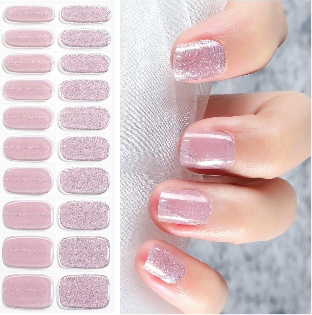 Uv-hardend, nagelfolie, nagelfolie, zelfklevend, voor Cat Eye, nagelkunststickers, nagellak, zelfklevend, nagelstickers, kleurrijk, voor vrouwen en meisjes, doe-het-zelf nagelkunst