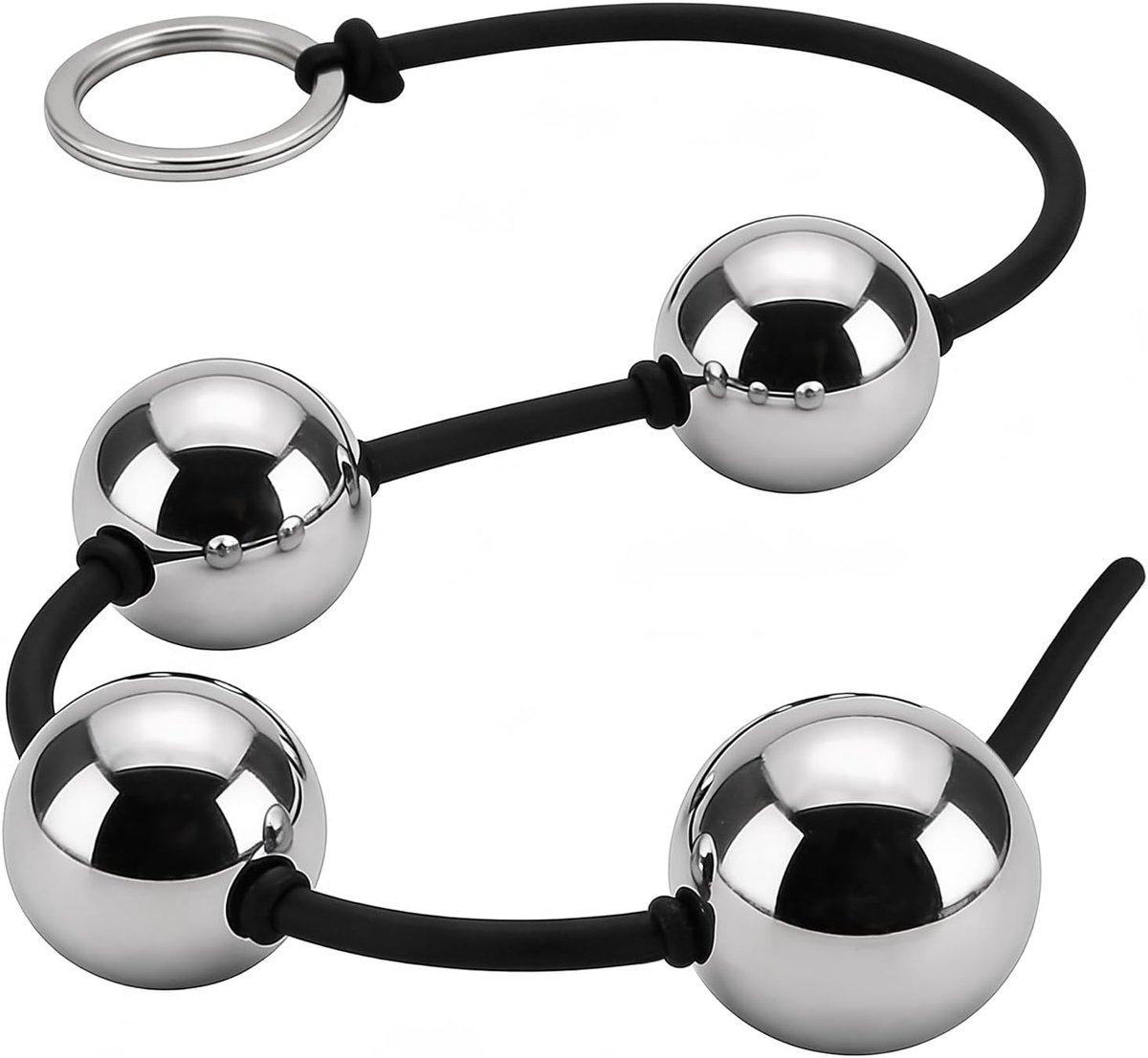 Ballen voor Man Extra Grote SM Anaal Ballen met 4 Anaal Kralen Anaal Plug Metaal Anaal Ketting Love Balls voor Vrouw Plug voor Vrouwen Seks Anaal Speeltjes Seks Speelgoed voor Koppels