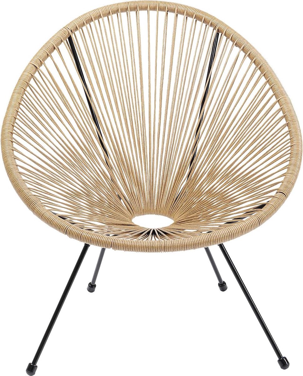 Design stoel Acapulco (H/B/T) 85x73x78cm bruin