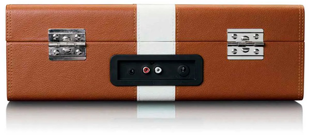 Classic Phono Retro Platenspeler - Vinyl Koffer met Bluetooth en ingebouwde Speakers - Auto-stop - TT-120BNWH - Bruin — cadeau in Games, Films & Muziek - foto 6