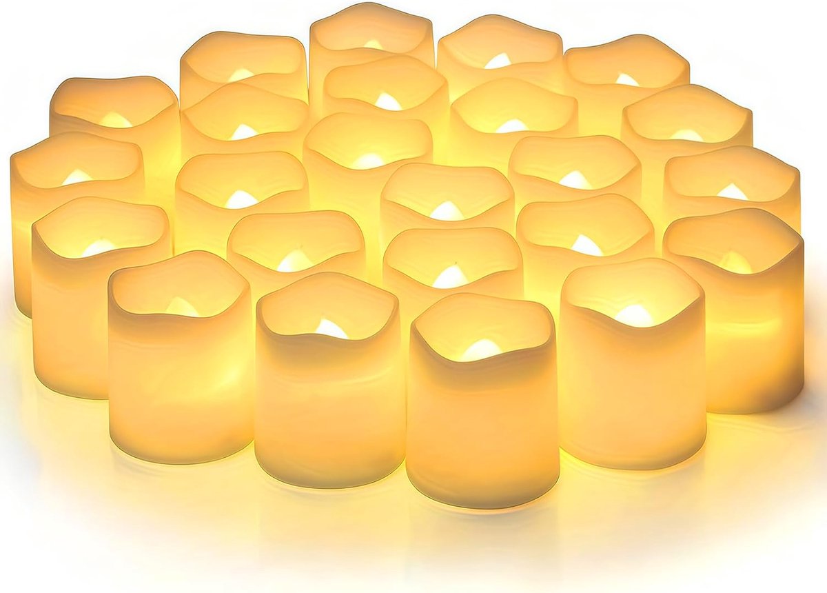 24 Stuks LED Kaarsen met Batterij