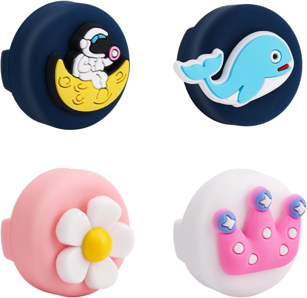 Lasuroa 4 Stuks Kinderschoenhouders voor Airtag, Schattige Zachte Siliconen Verborgen Trackerhoesjes Compatibel met Apple Airtag voor Kinderschoenveters