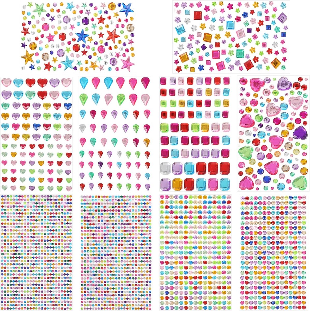3500 stuks, kleurrijk, zelfklevend, voor knutselen, doe-het-zelf handwerk, scrapbooking