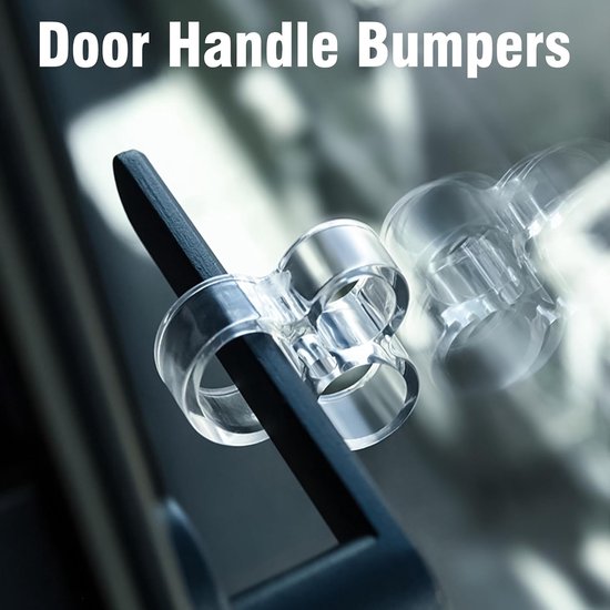 Stoppers klinkbuffer siliconen deurklinkbescherming, zeer elastische deurklinkstopper voor wandbescherming, stille deurklinkstopper zonder boren voor kamerdeuren — afbeelding 3