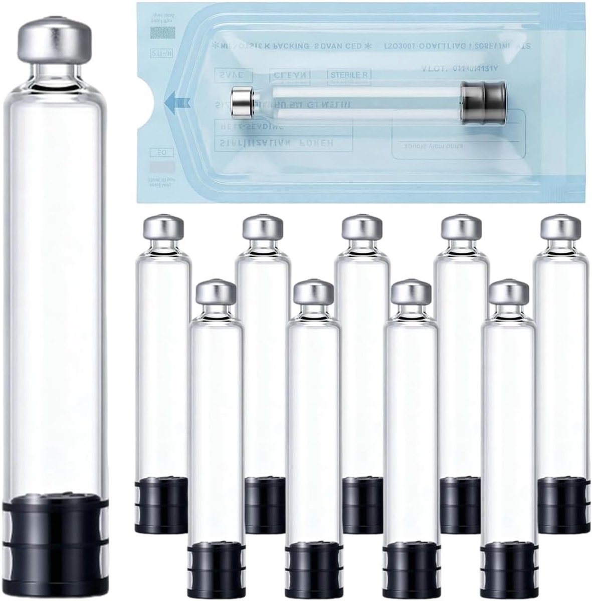 3 ml penpatroon voor vulling, gesteriliseerd, leeg en individueel verpakt, 10 stuks
