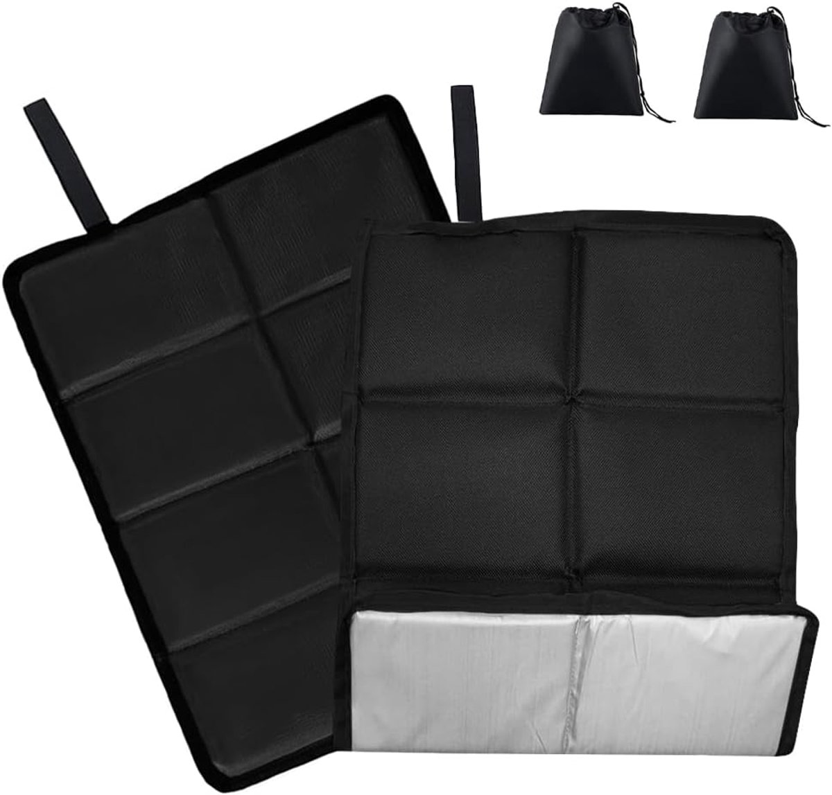 Set van 2 zitkussens voor buiten, thermo-zitkussen, opvouwbaar, waterdicht materiaal, thermo-zitkussen, outdoor, met 2 opbergzakken, voor outdoor, camping, wandelen, picknick