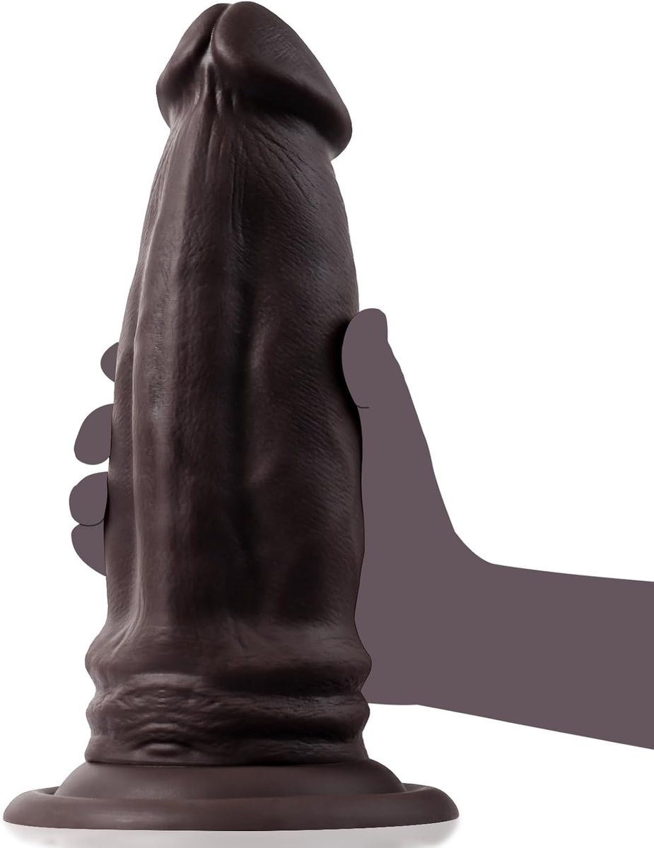 25*8,4 cm XXL Dildo Extreem Dik,Siliconen Anale Dildo met Dubbele Dichtheid