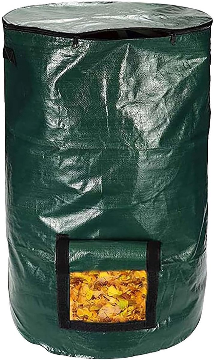 PE-compostbak voor in de tuin (met dakraam) Geschikt voor balkons, terrassen, tuinen en andere vormen van composteren in de buitenlucht