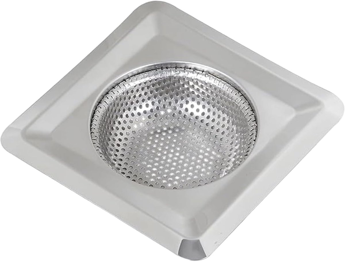 Spoelbak Zeef - Gootsteen Zeef - Voorkomt Verstoppingen - Fijnmazig Ontwerp - 11 cm - Zilver