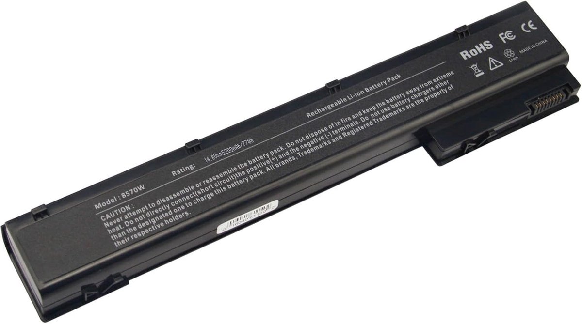 ASUNCELL 14.8V/5200mAh VH08 Laptop Battery for HP EliteBook 8560w 8570w 8760w 8770w Mobile Workstation 632113-151 - ShopVlot