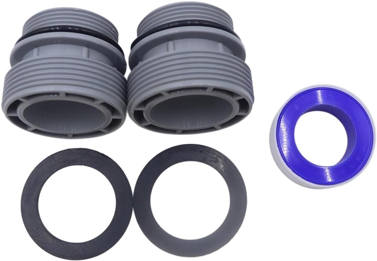 Zwembadslang Adapter Kit 46,8mm 58,5mm - Kunststof Slangset - Lekvrije Aansluiting - Eenvoudige Installatie - ShopVlot