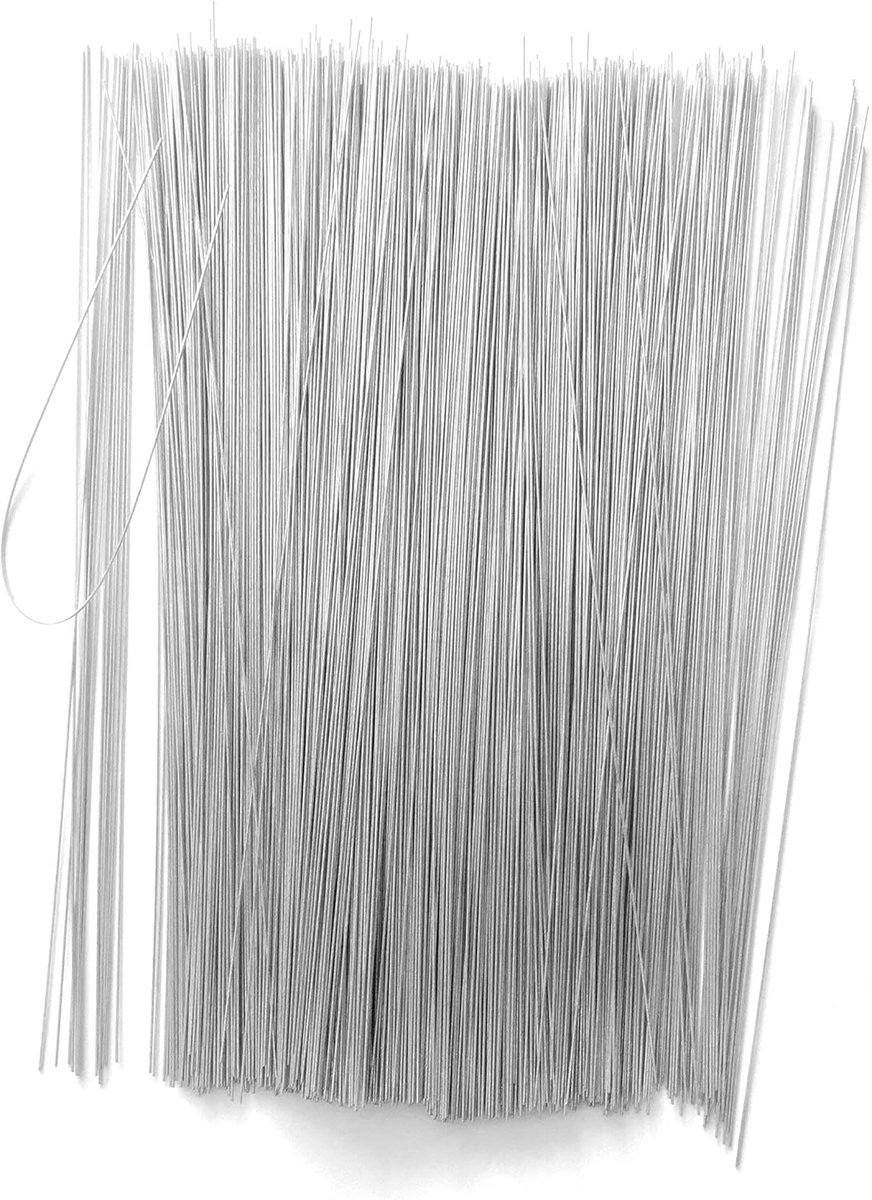 Labeldraad 200 mm - gegalvaniseerd staal - 2000 stuks - ideaal voor labels en tags - ShopVlot