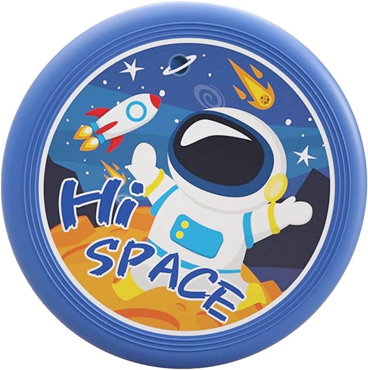 1 stuk Flying Disks Kids - zachte PU Disc Outdoor Sports speelplaats kleuterschool voor sport werpschijf sportspeelgoed kleuterschool sportspeelplaats (astronaut)