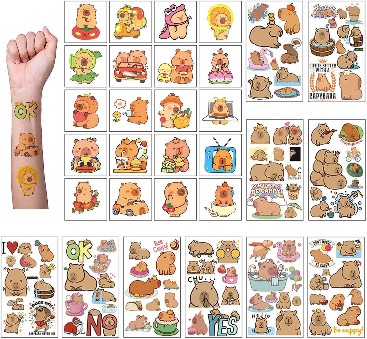 Tijdelijke tatoeagestickers voor kinderen, waterdichte tatoeagestickers, feestdecoratie, tattoo-stickers.