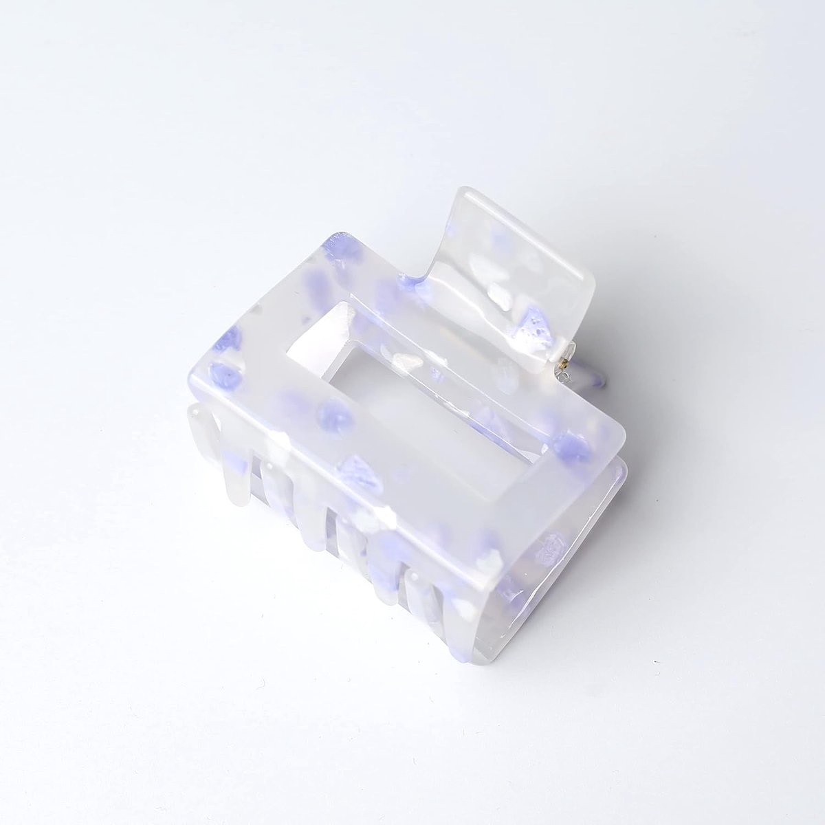 Acryl haarclip mooie dames haarspeld hoofdtooi elegant haaraccessoire (5,2 x 4,5 cm, paars)