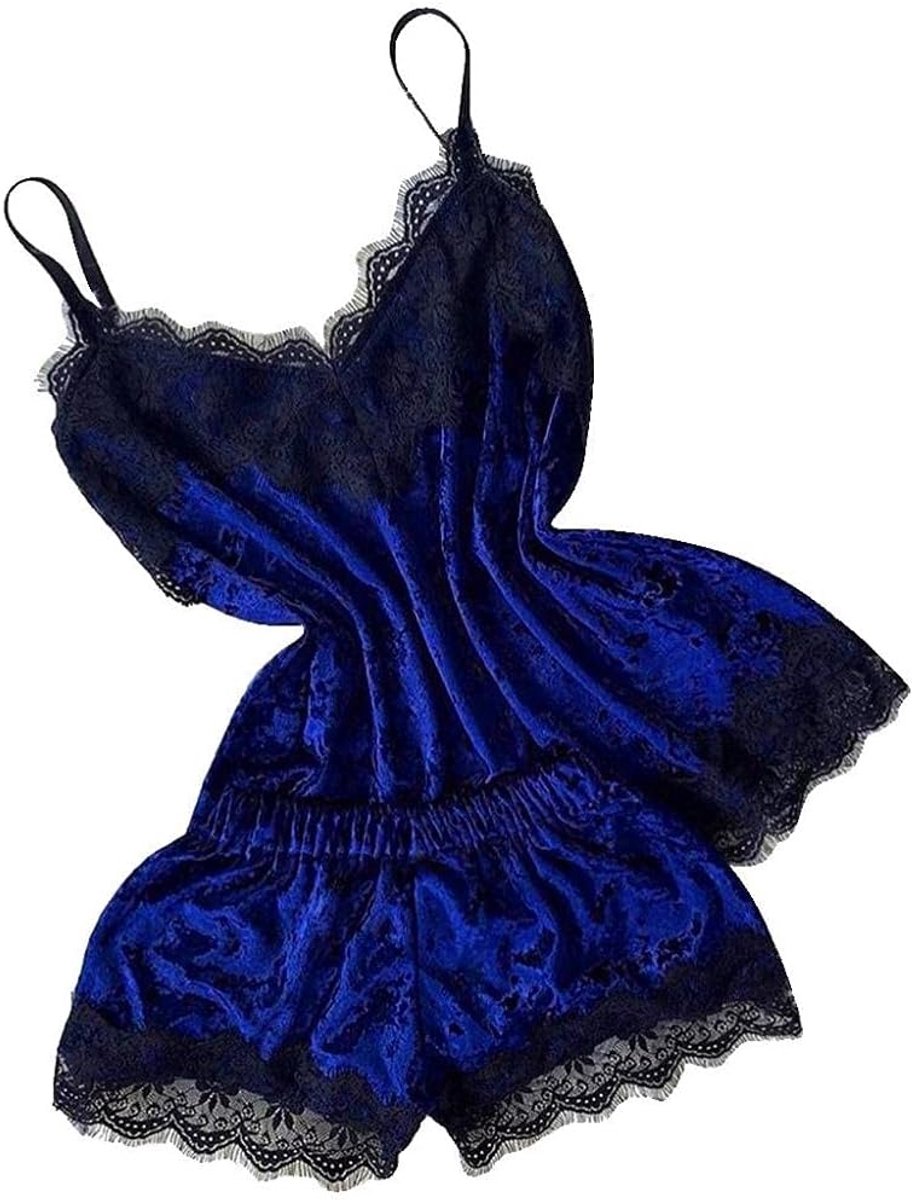 Vrouwen Sexy Lingerie Hemdje Shorts V-hals Tops Pyjama Pyjama Vrouwen Sexy Lingerie Sets