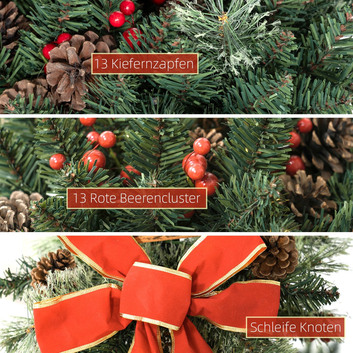 Kerstlantaarn - Kerstverlichting - Kerstversiering - Kerstdecoratie - Kerst - 150 cm – foto 8
