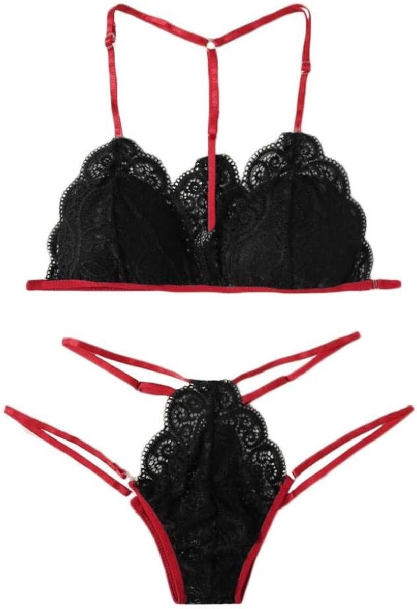 Sexy dames erotische lingerie Sexy Ondergoed Vrouwen Erotische Lingerie Beha G-string Kostuum Verleiding Hol Nachtkleding Transparant