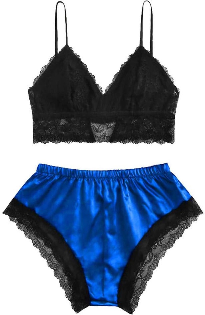 Dameskostuums Vrouwen Ondergoed Sexy Lingerie Erotische Kostuum Perspectief Satijnen Bh Slips Nachtkleding