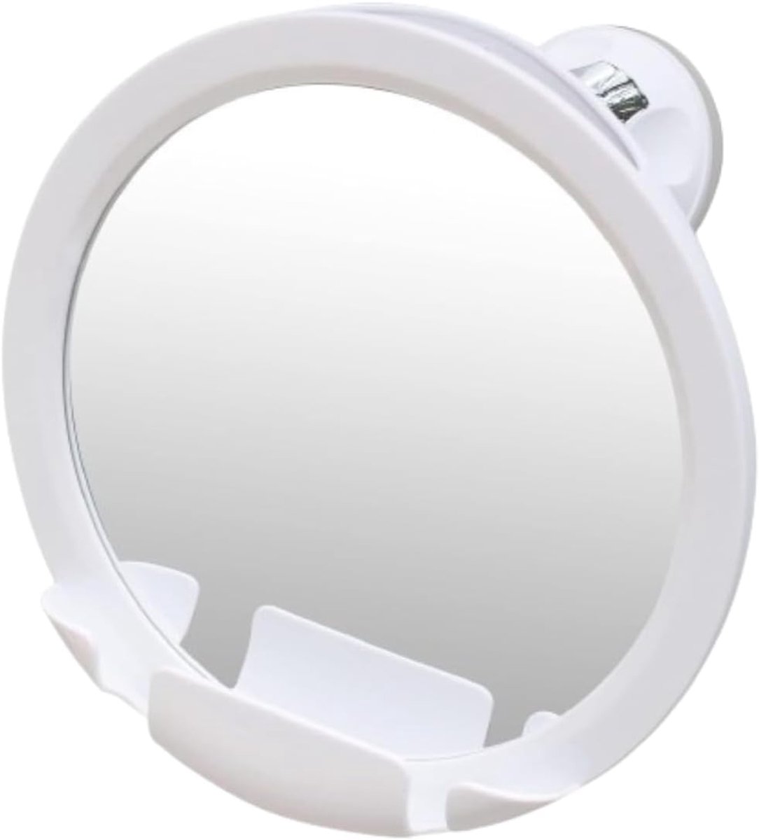 Douchespiegel met Waterreservoir, 20 x 20 cm, (Wit)