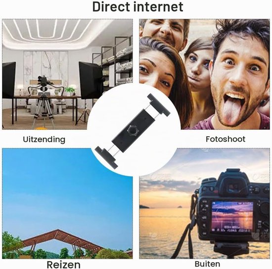 Tablethouder met kogelkop, Tablet statiefhouder adapter, iPad houder adapter statief, Universele tablet clip houder houder, Selfie stick camera monopod, Geschikt voor 6,3-10,8 inch — afbeelding 5