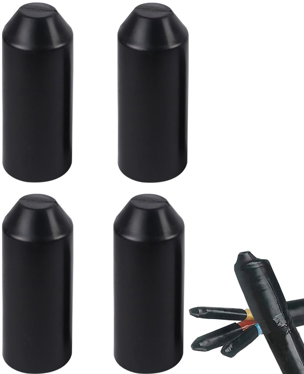 Heat Shrink Tubing Heat Shrink Caps 10mm Heat Shrink End Cap Heat Shrink Tube Cover Waterproof Insulation Protection - ShopVlot