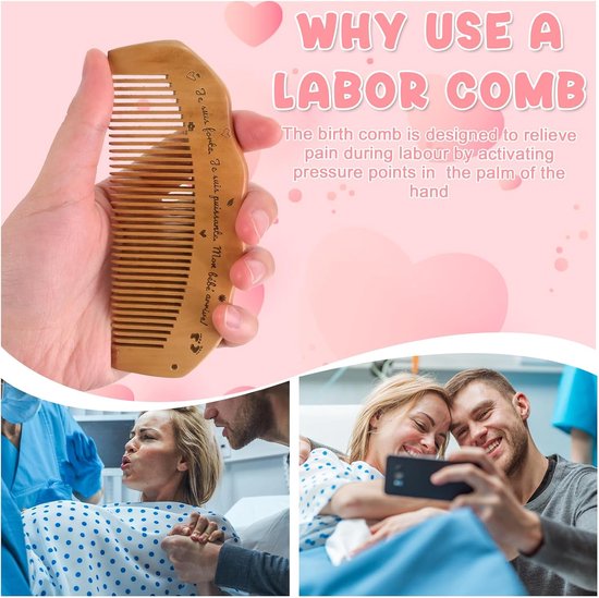 birth comb,weëenkam,birth comb,wooden comb - ShopVlot — afbeelding 3