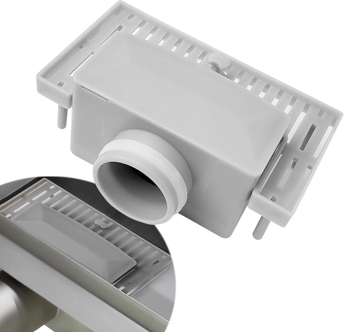 Odour Stop Drain, Odour Valve, Shower, 11.5 x 6.3 x 3.5 cm, Odor Inhibiting and Clogging, Brake Shower Drain for - ShopVlot