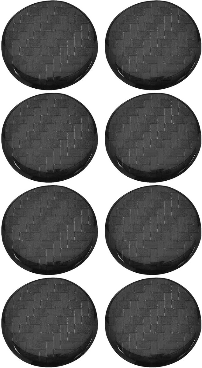 8 STKS Auto Deurslot Sleutelgat Stickers Anti-Roest Beschermende Cap Trim Epoxy Sticker Cover Zelfklevende Auto Exterieur Deurslot Sleutelgat Accessoires 20mm Koolstofvezel