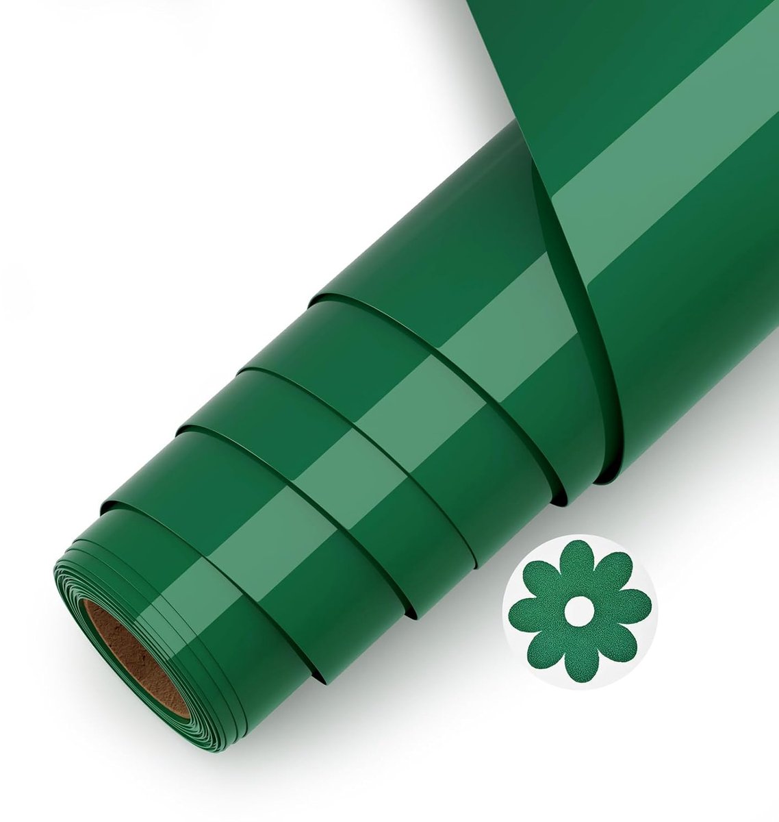 Textiel om op te strijken, vinyl textiel groen 3D Puff HTV