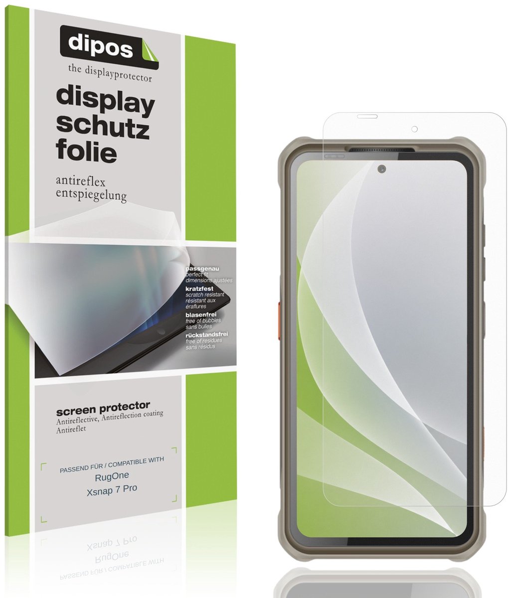 dipos – 4x Matte Beschermfolie geschikt voor RugOne Xsnap 7 Pro | Krasbestendige & antireflecterende Screenprotector Ultra-Thin
