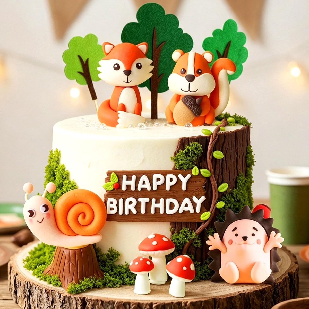 forest party animals cake topper jungle safari - ShopVlot