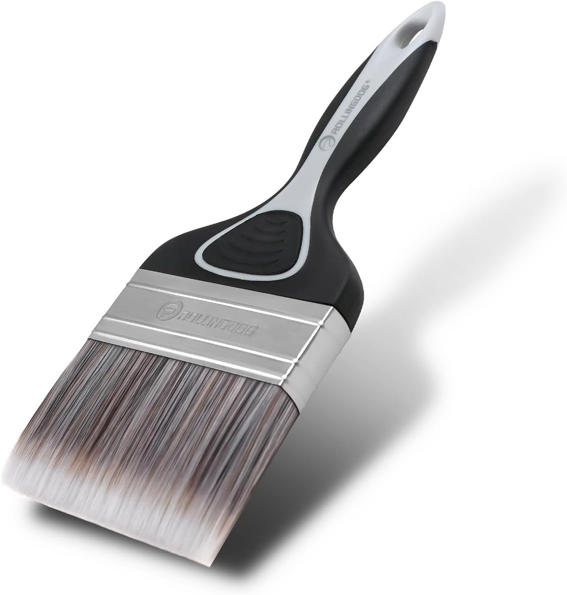 ROLLINGDOG 4 Inch Paint Brush - Large Paint Brush, Medium Rigid Paint Brush for Smooth Surfaces, Wall Paint, Ceiling - ShopVlot