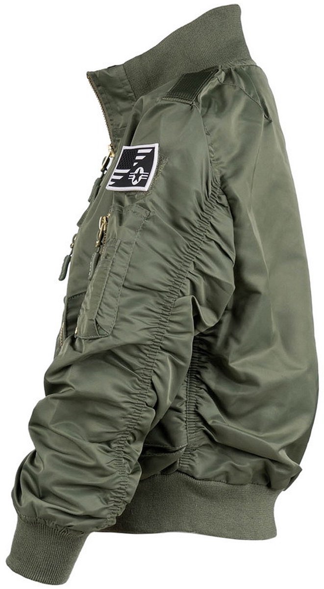 Kinder F-35 Flight Jacket Grijs 146/152