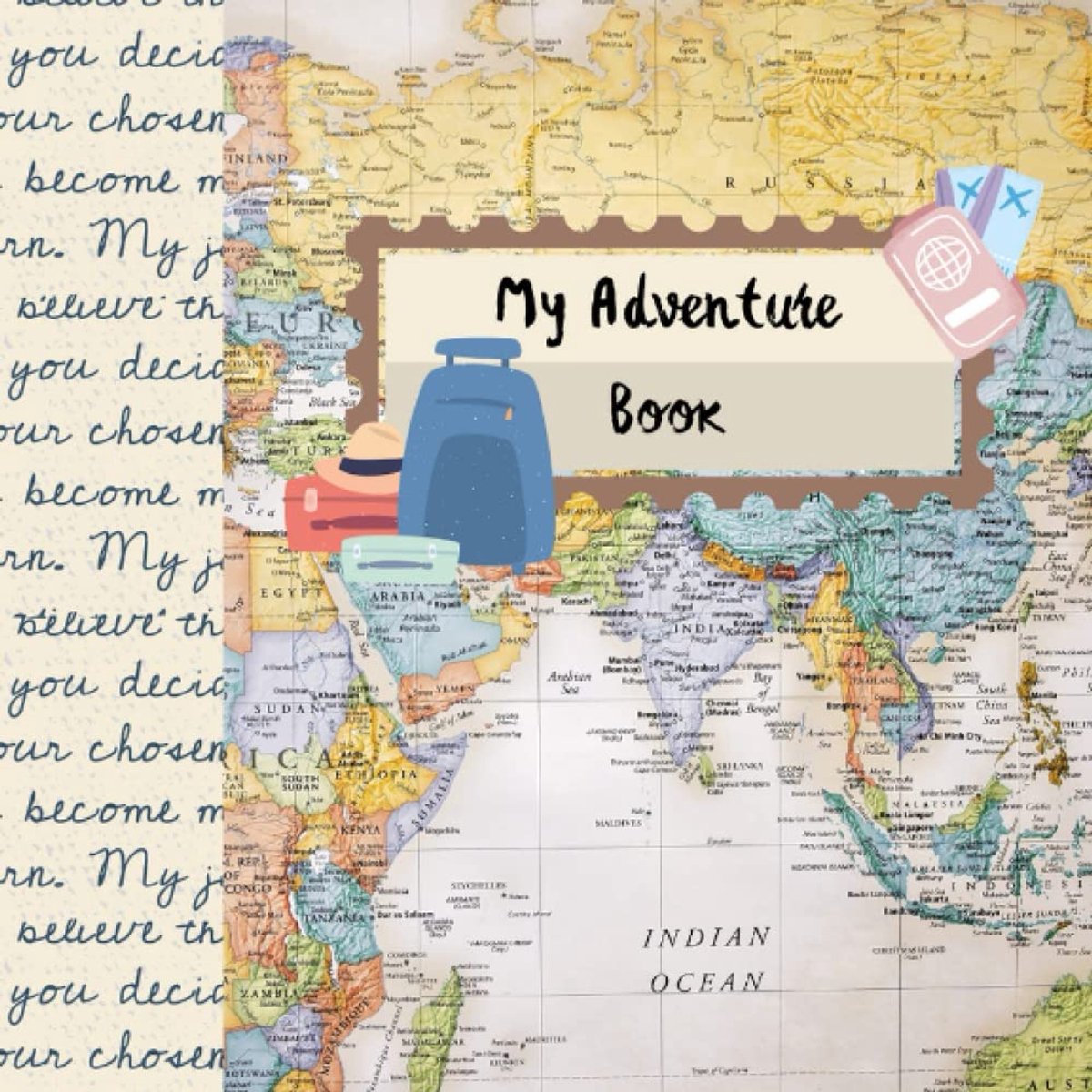 My Adventure Book Scrapbook Photo Album Book, DIY Handmade Travel Scrapbook, Retro Style Travel Souvenirs, DIY Travel - ShopVlot