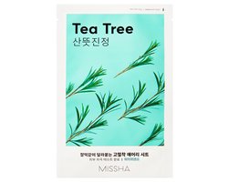 Missha Airy Fit - Kalmerend Sheet Masker Tea Tree - Tegen Onzuiverheden & Sebum - 19 g