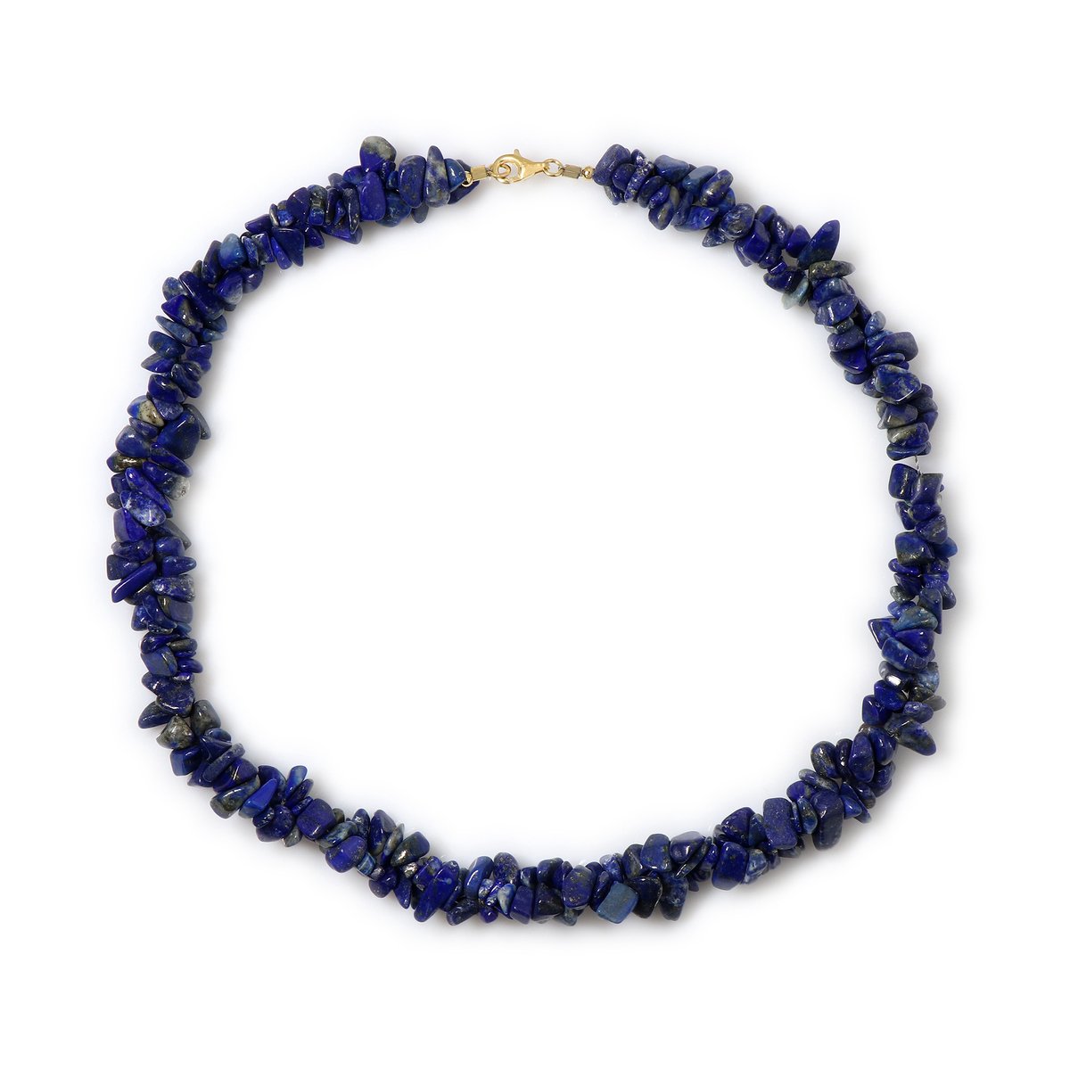Cavill - Elegante Halsketting - 925 Sterling Zilver Verguld - 3,42 ct Lapis Lazuli Blauw - Stijlvolle Dames Sieraden