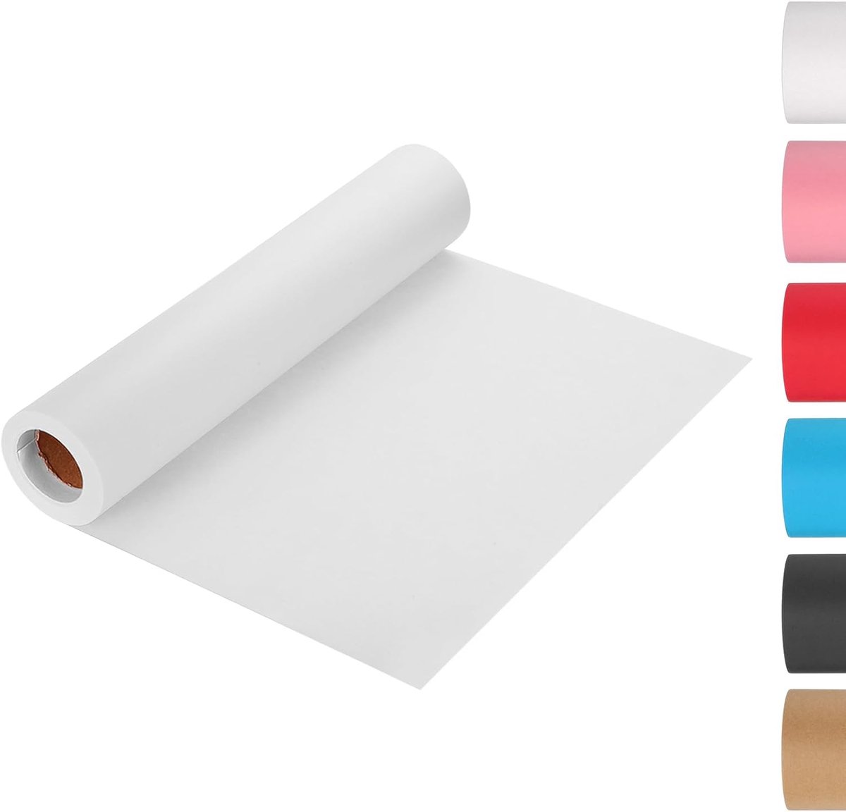 SnelShoppen - Kraftpapier rol 40 cm x 34 cm - Decoratief papier wit voor geschenken, bloemen, kunst, schilderen, handwerk, verpakking, transport