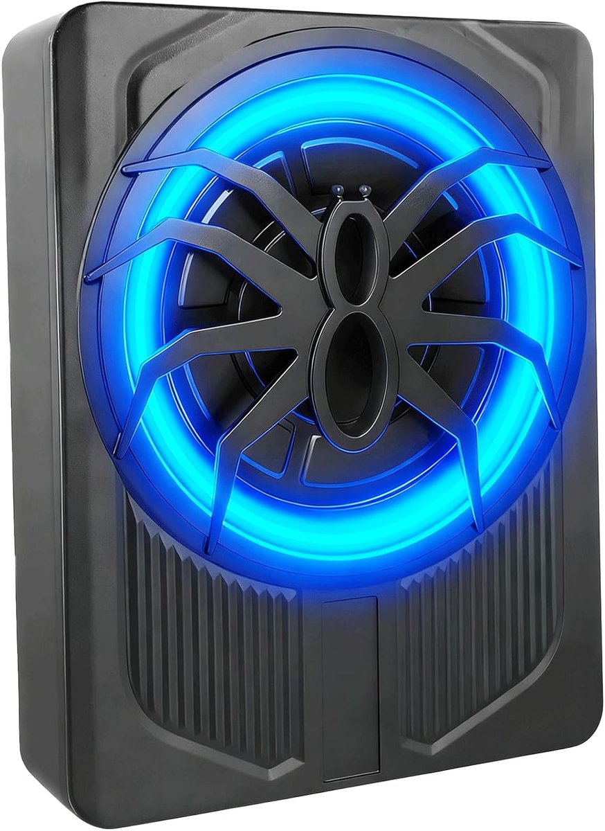 SnelShoppen - Actieve subwoofer voor voertuigen onder stoel, 1000W vermogen, 10 inch luidspreker met blauwe sfeerverlichting en geïntegreerde versterk