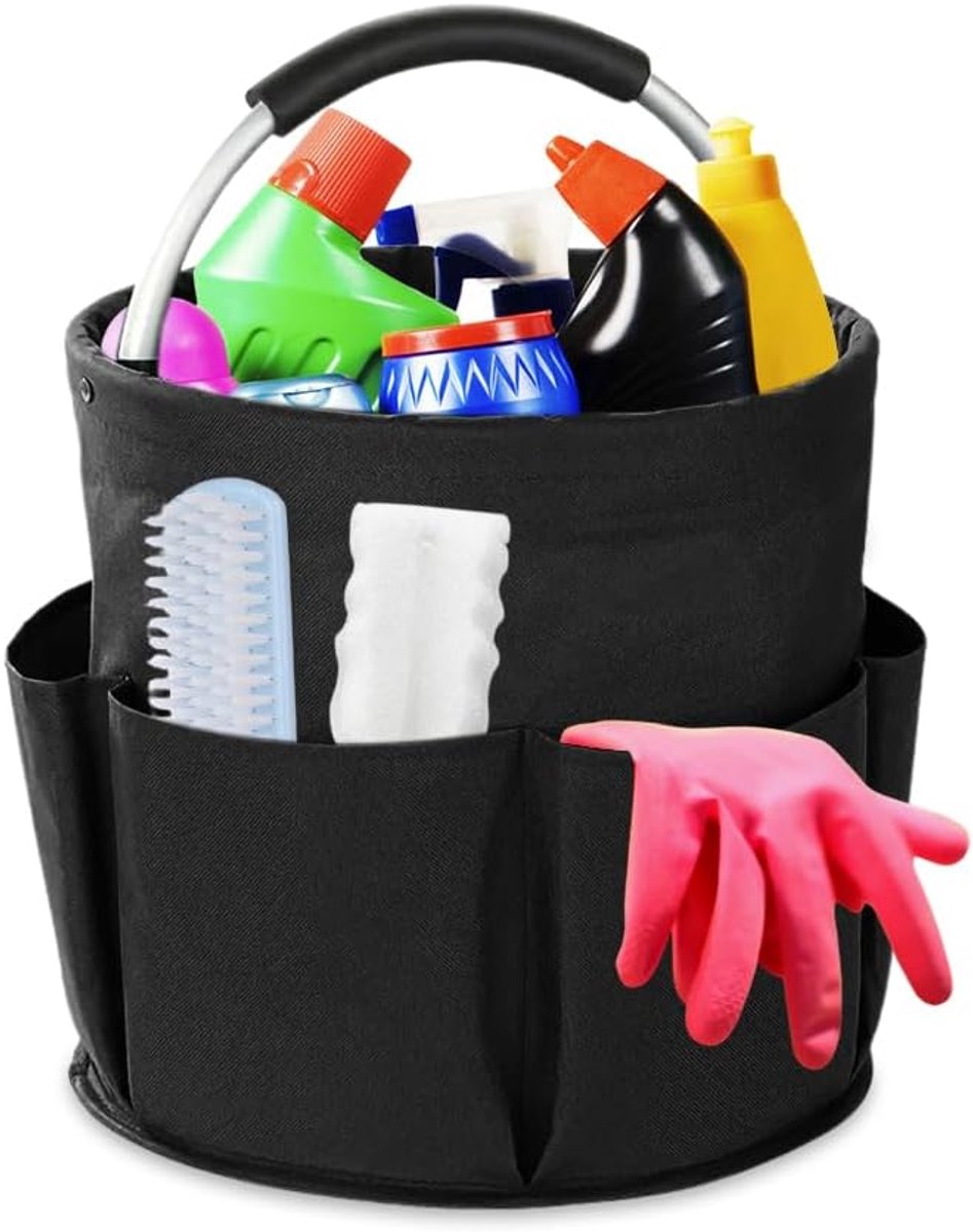 Schoonmaakmand met handvat - Oxford stof - waterdicht - ideaal voor schoonmaakmiddelen - ShopVlot