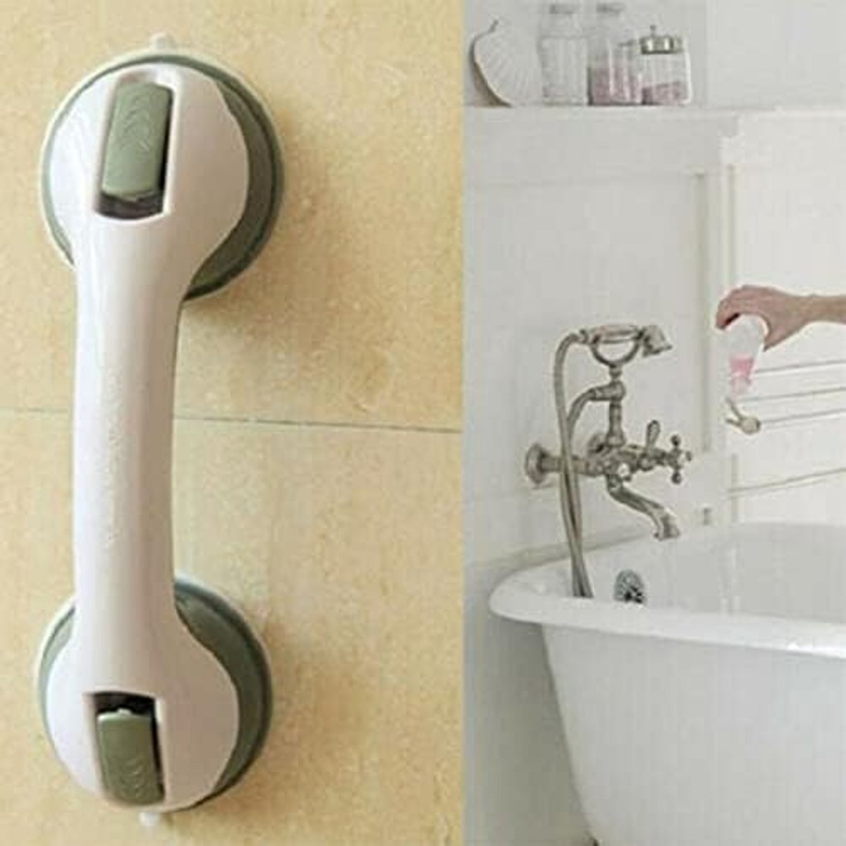 Veiligheid Handvat Badkamer Anti Slip Sterke Sucker Help Grip Leuning Houd Balance Zuignap Greep Badkamer Grip