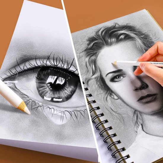 10 Houten Gum Potloden Precisie Hoogtepunt Gum, 17.7cm Pen Gum voor Kunstenaars Schetsen Tekening Details Gum Pen Wrijft Fijne Lijnen Uit Zonder Vlekken — afbeelding 2