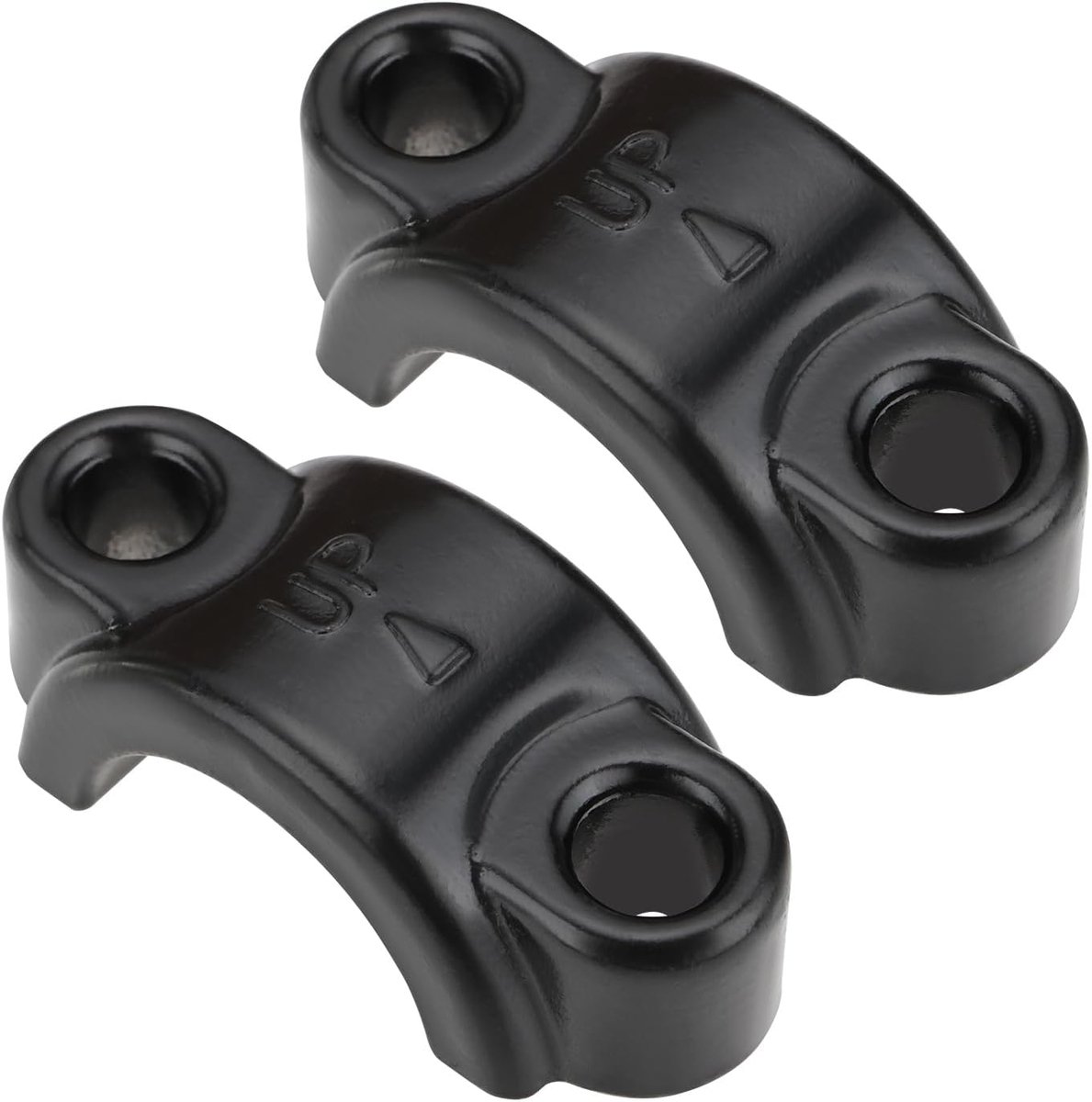 Idea 2 stks M6 Remhendel Klem Aluminium Koppeling Hoofdremcilinder Klem Beugel Cover Bevestiging Seat Geschikt voor 22mm Crossmotor Elektrische Fietsstuur Zwart
